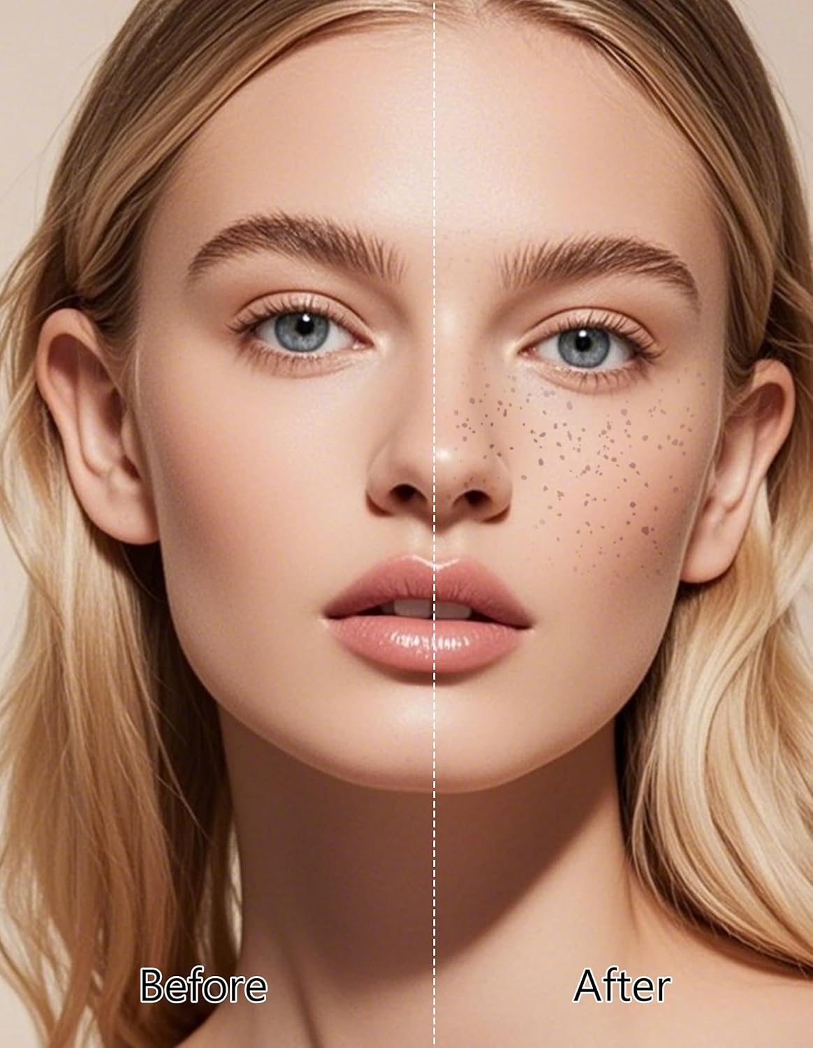 Erinde Faux Freckle Stamp, Waterproof Freckle Pen Makeup, Long Lasting Natural Fake Freckles Stamp, Lifelike Magic Freckles Pen for Face, Sweatproof Matte Makeup for Women Men 04# - 01 image number 2