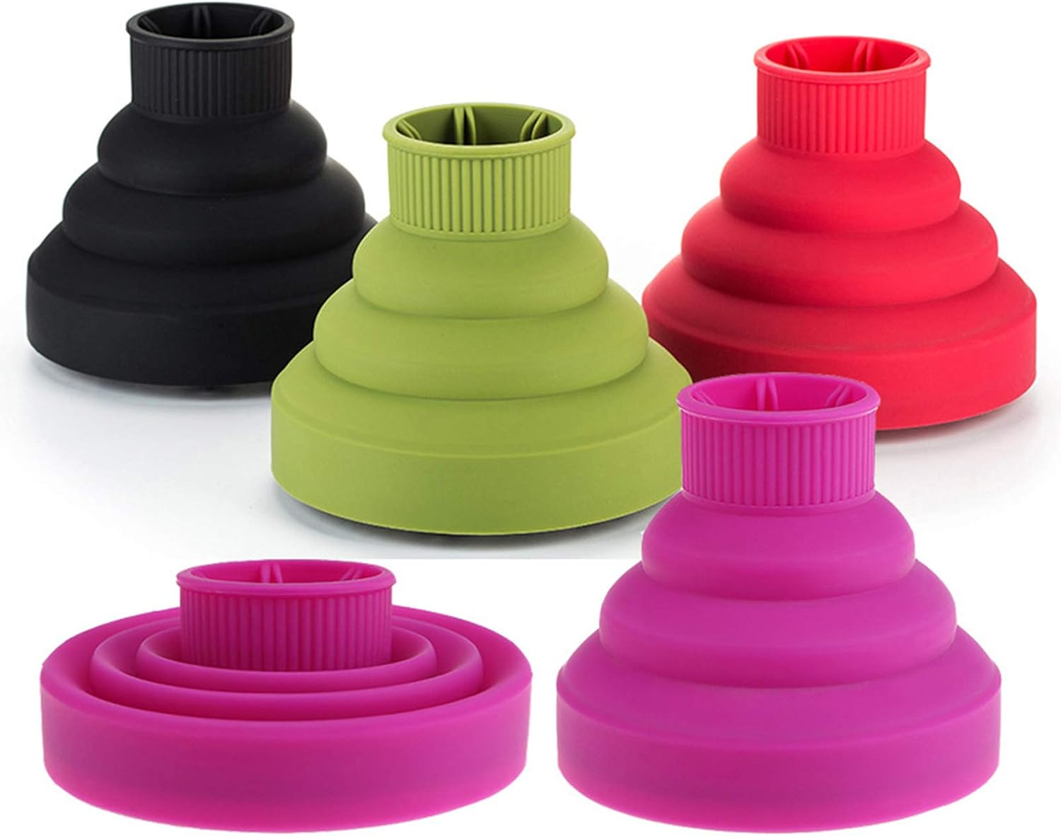 Yasao Collapsible Hair Dryer Diffuser Attachment Ionic Blow Dryer Quick Drying Portable Travel Folding Lightweight Silicone Diffuser Salon Hairstyling Accessory image number 4