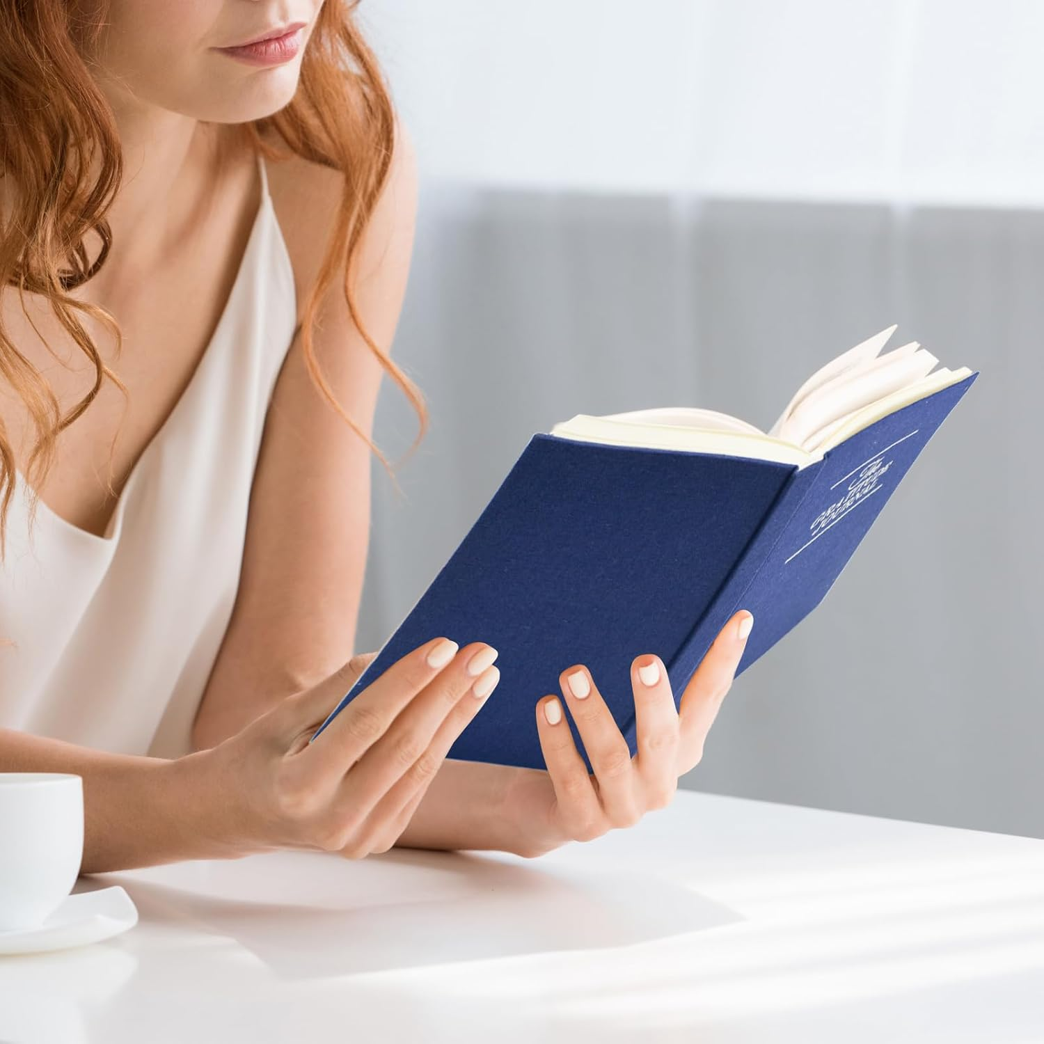 VANRA Gratitude Journal for Women Men, Undated Daily Journal Planner for Manifestation Guide Life Affirmation, Hardcover Self-Care Positivity Journal (Blue) image number 1