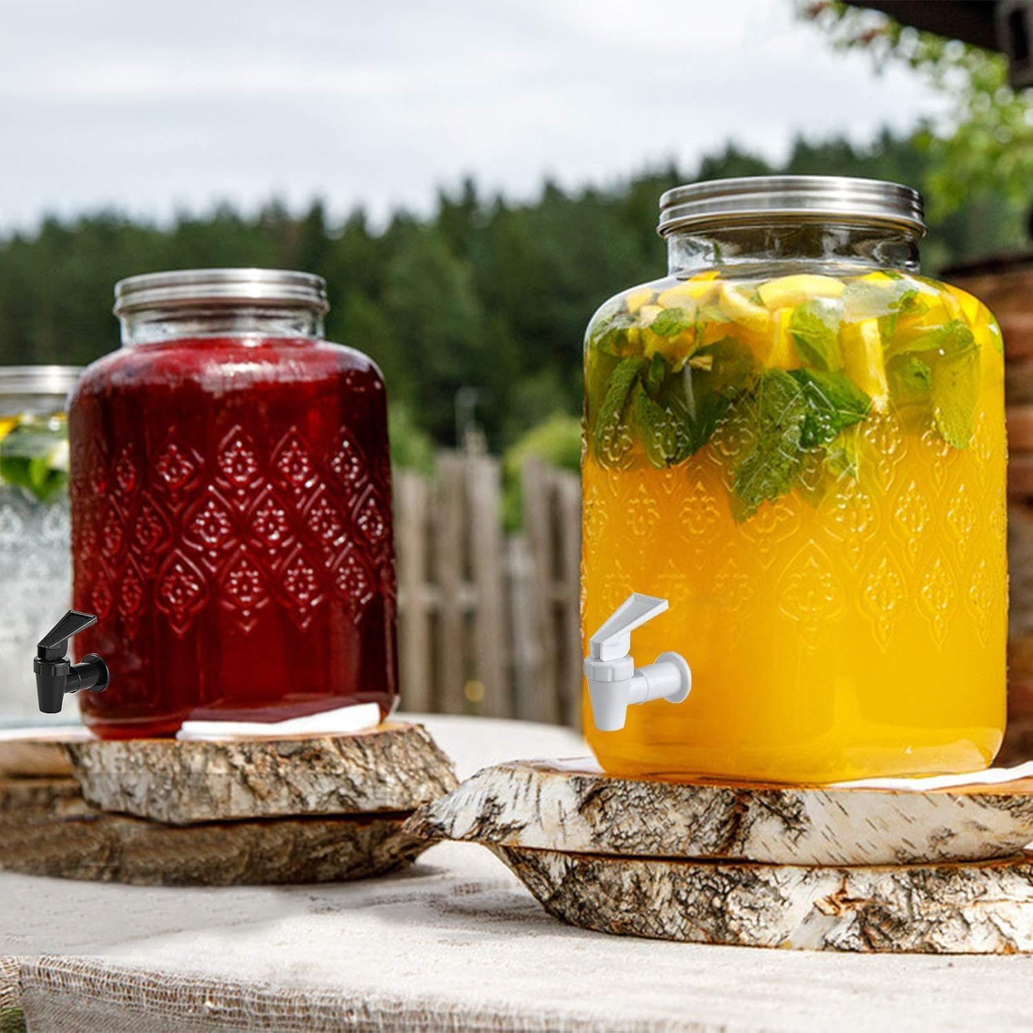 10 Sets Replacement Cooler Faucet, Reusable Nozzle for Beverage Lever Pour Water Dispenser, Bpa-Free Plastic image number 2