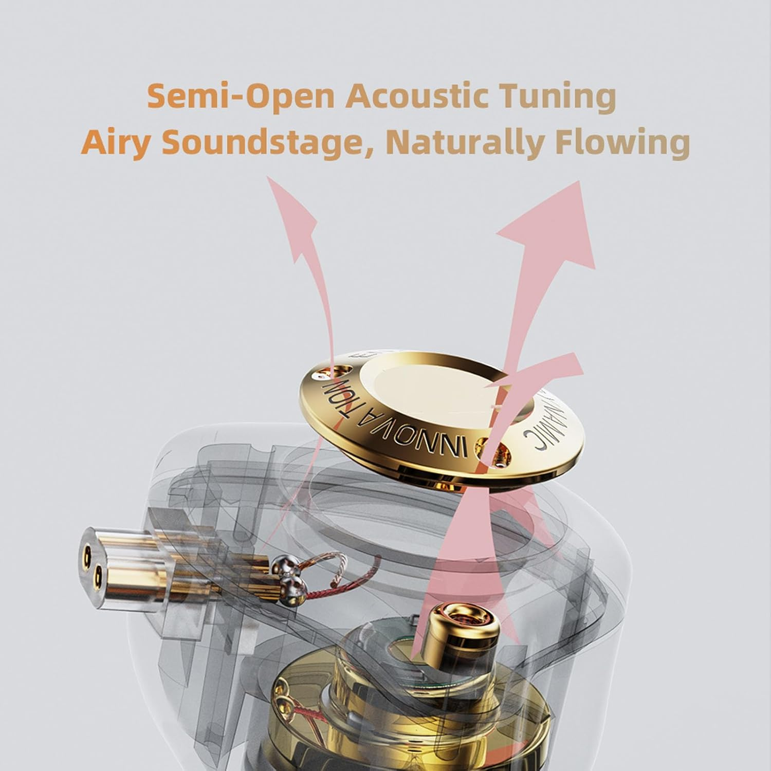 Gaming Earphones with Detachable 2-Pin Cable, Enhanced Bass for Immersive Sound - In-Ear Headphones for PC Gaming, Mobile Music, Travel - Colored image number 4