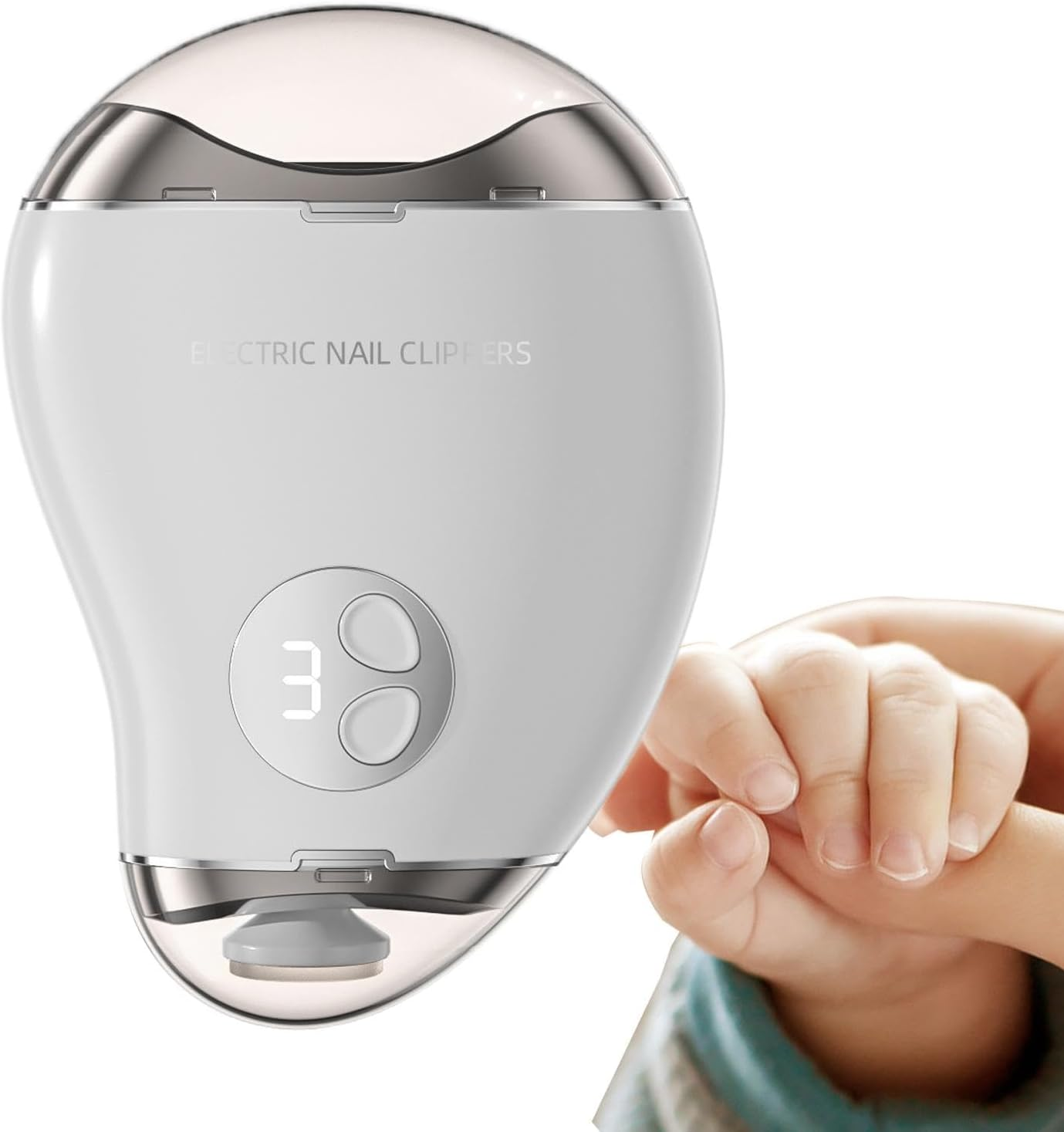 Electric Nail Clippers, Automatic 3 Speeds Nail Clippers, Nail Care Supplies, Portable Nail Polishing Machine, Nail Clippers for Children, Nail Clippers for Adults, Nail Clippers for Seniors, image number 2