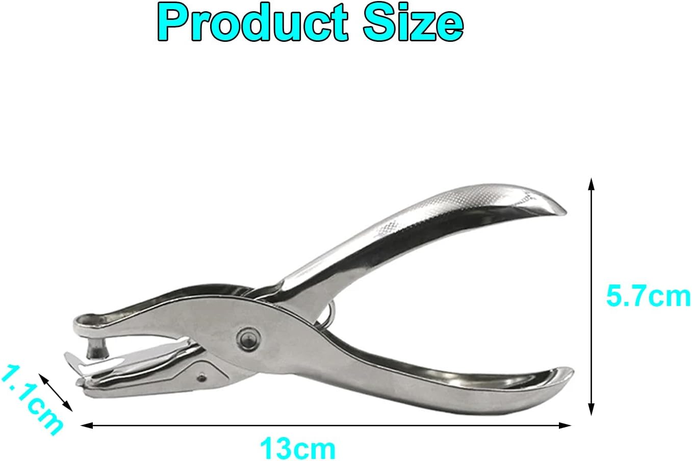 KOZTOL 3Mm Paper Hole Puncher, Single Hole Punch, Mini Hole Puncher for DIY Craft Paper Tags (Silver) image number 6