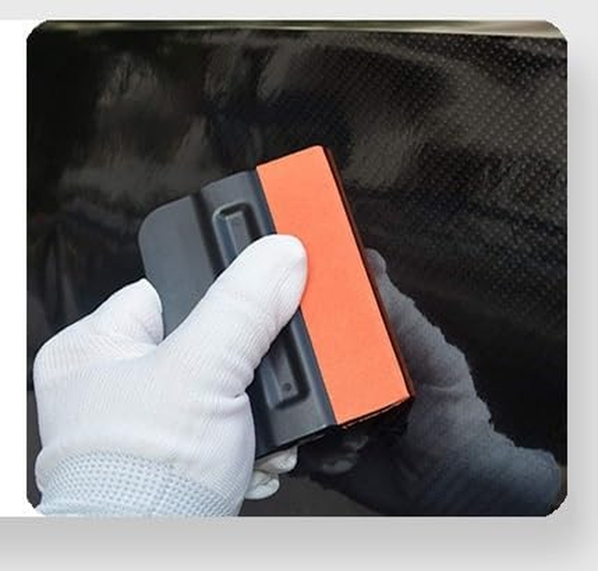 Magnet Squeegee with Micro-Fiber Felt Edge for Car Scraper Decal Applicator Tool, Pack of 3 (Style 1, 10 * 7.5CM) image number 6