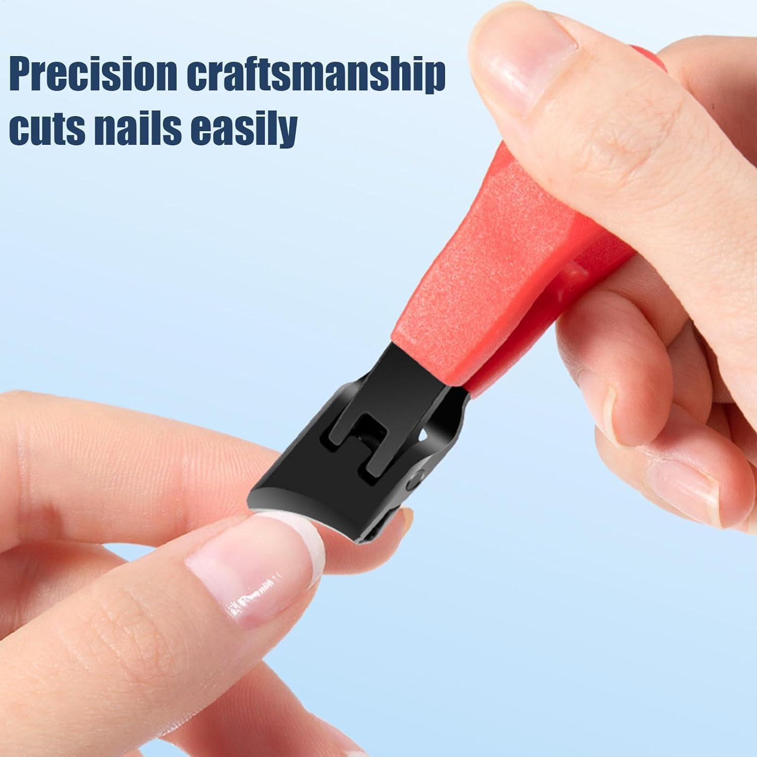 Qkbuza Splash Proof Nail Clippers | Nail Filer Fingernail Clippers - Professional Splash Proof Toenail Trimmer, Bevel Nail Trimmer, Nail Cutters for Seniors Men Women - Purple image number 3