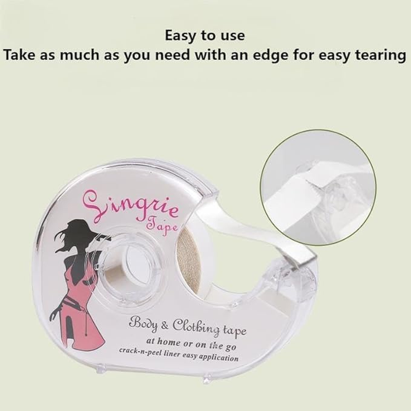 Double Sided Cloth Tape, 5 Metres Fabric Fashion Tape for Women, All Day Strength Tape Adhesive, Invisible and Clear Tape for Sensitive Skins