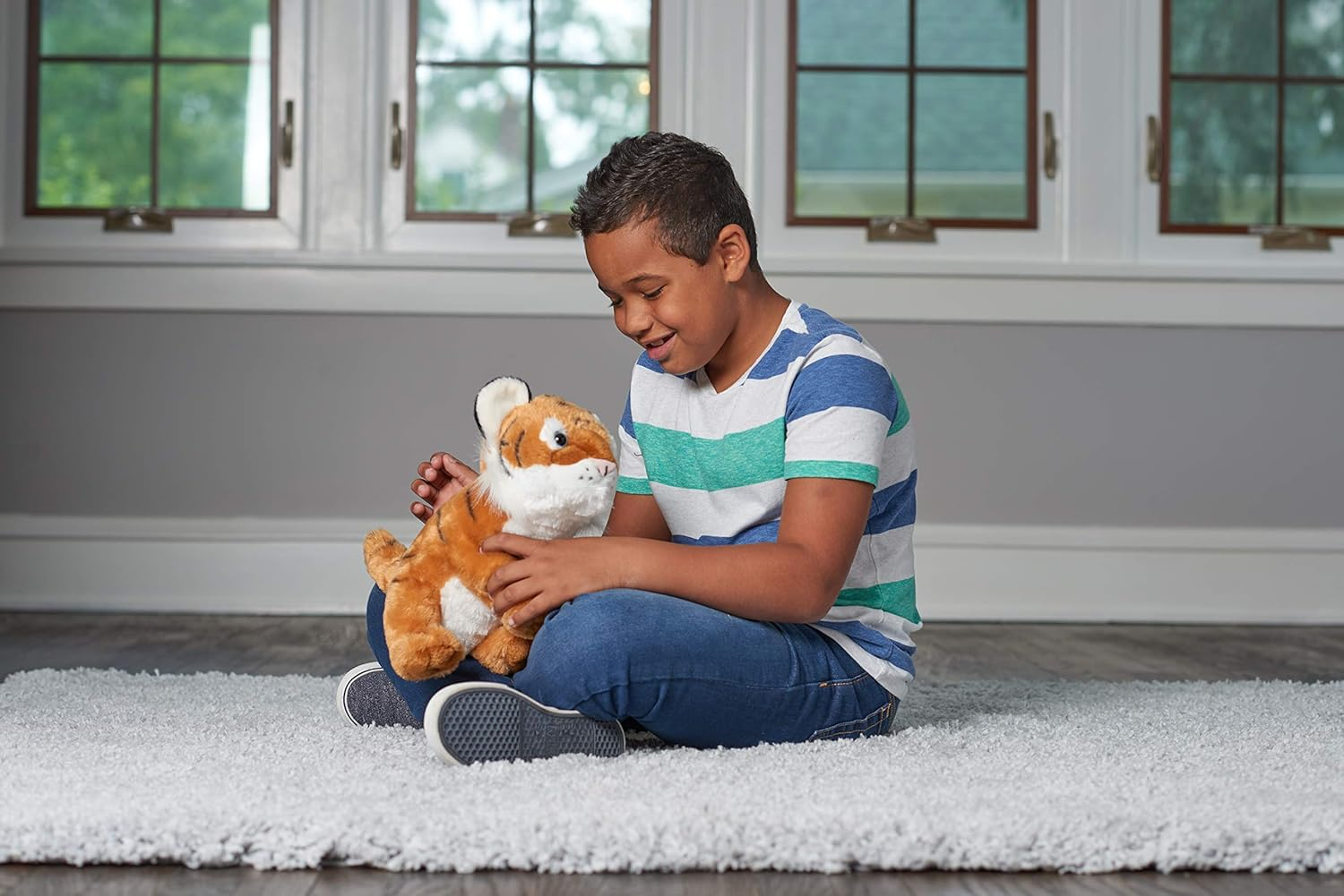 Wild Republic Cuddlekins Tiger Cub, Stuffed Animal, Plush Toy, Gifts for Kids, 12" image number 4