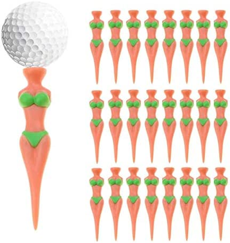 Golf Tees 3" Nude Woman Plastic Golf Tees, Golf Sexy Girl Lady Tees Fun Holder Divot Home Golf Training