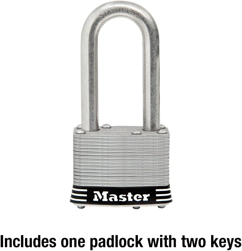 Master Lock Padlock, Laminated Stainless Steel Lock, 1-3/4 In. Wide, 1SSKADLH image number 6