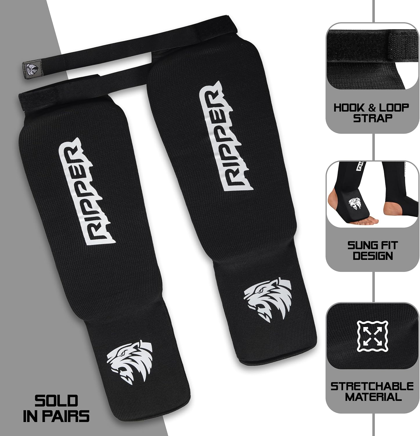 Boxing Shin Guard &ndash; Protective Sparring Gear for MMA, Taekwondo, Karate, Kickboxing, Men & Women &ndash; Professional Muay Thai Shin Guards &ndash; 12Mm Thick Leg & Foot Shin Instep Guard image number 1