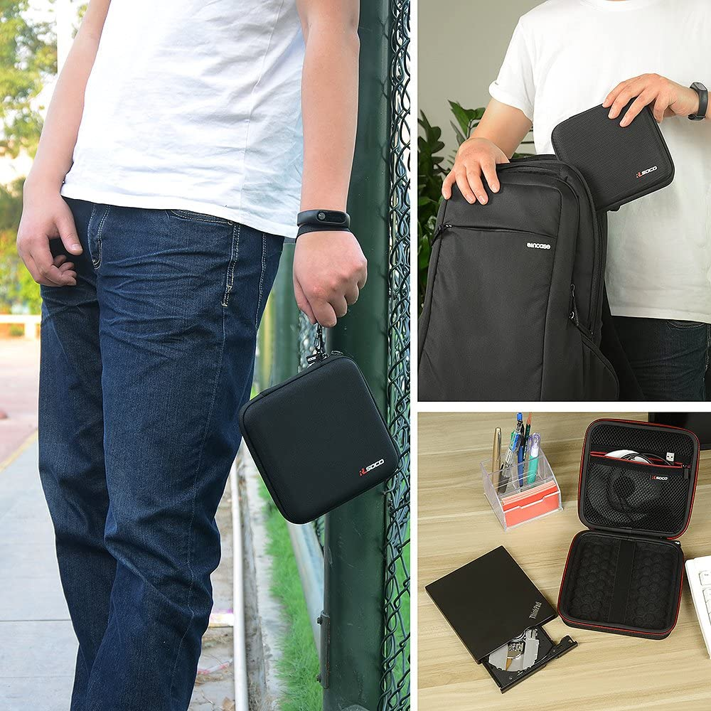 RLSOCO External USB CD/DVD Drive Burner Writer Player Case for Verbatim 43888/Dell DW316,LG Gp60Nb50/Electronics 8X,Hitachi LG GP96Y/GP60,ASUS Zendrive V1M,Verbatim,Buffalo DVSM-PLV8U2-BK (Case Only) image number 6