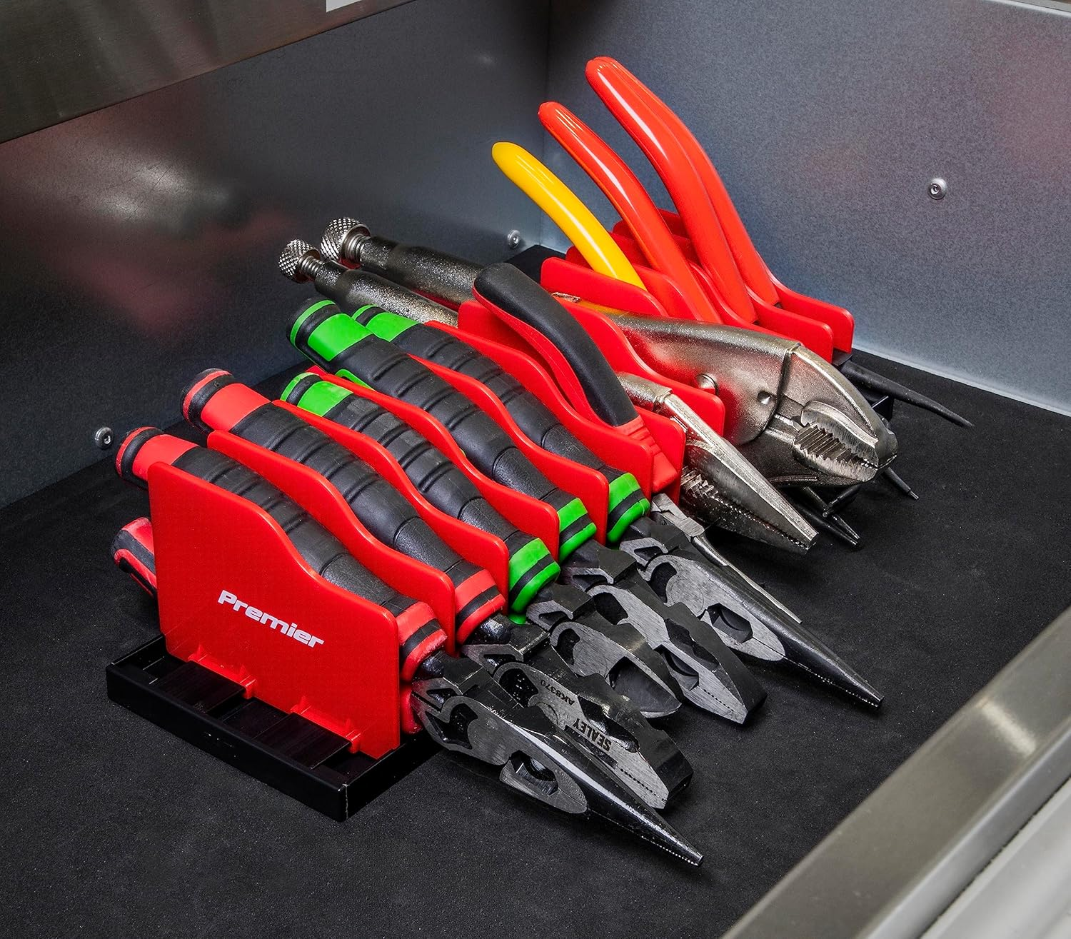 Sealey PR02 Pliers Rack, Red, 300Mm image number 2