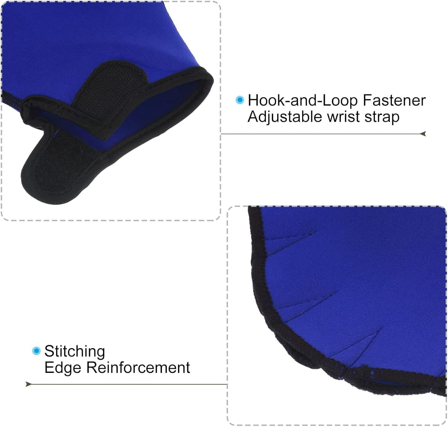 Swimming Aquatic Gloves Men Women Children Swimming Training Gloves Neoprene Gloves Webbed Breathable Lightweight Training Gloves Fitness Swimming image number 1