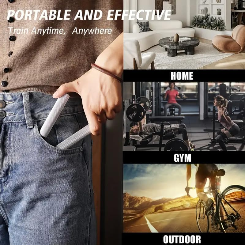 HCE Hand Gripper Metal Power Grip, Wrist, Forearm, Hands & Finger Strengthener Best Crossfit Gripper,Grip Strength Trainer Knurling Handles Home Gym Grippers for Forearm Exerciser image number 2