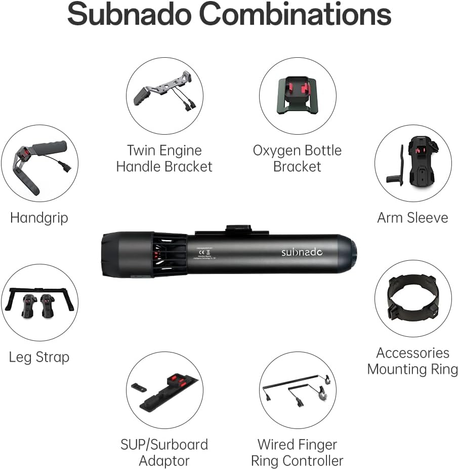 Subnado Underwater Scooter of 1PCS Main Unit, Water Scooter for Adults and Kids, Underwater Scooter for Pool, Diving Snorkeling Sea Scooter Multiple image number 6