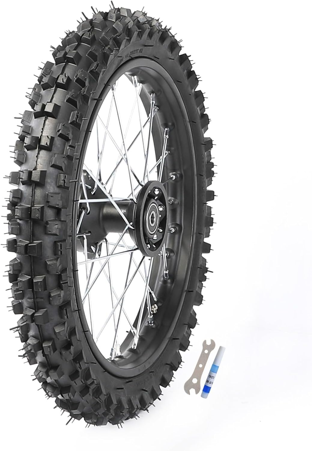 YC Yier Front Forks Shock Triple Assembly Front End + 14" Wheel 60/100-14 Tire and Rim Disc Brake Kit for Pit Dirt Bike Apollo Taotao SSR 70Cc 110Cc 125Cc 140Cc Motocross image number 5