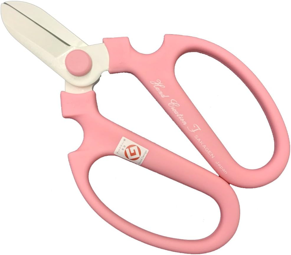 Flower Scissors Hand Creation F-170 Limited Color Yellow - Pink