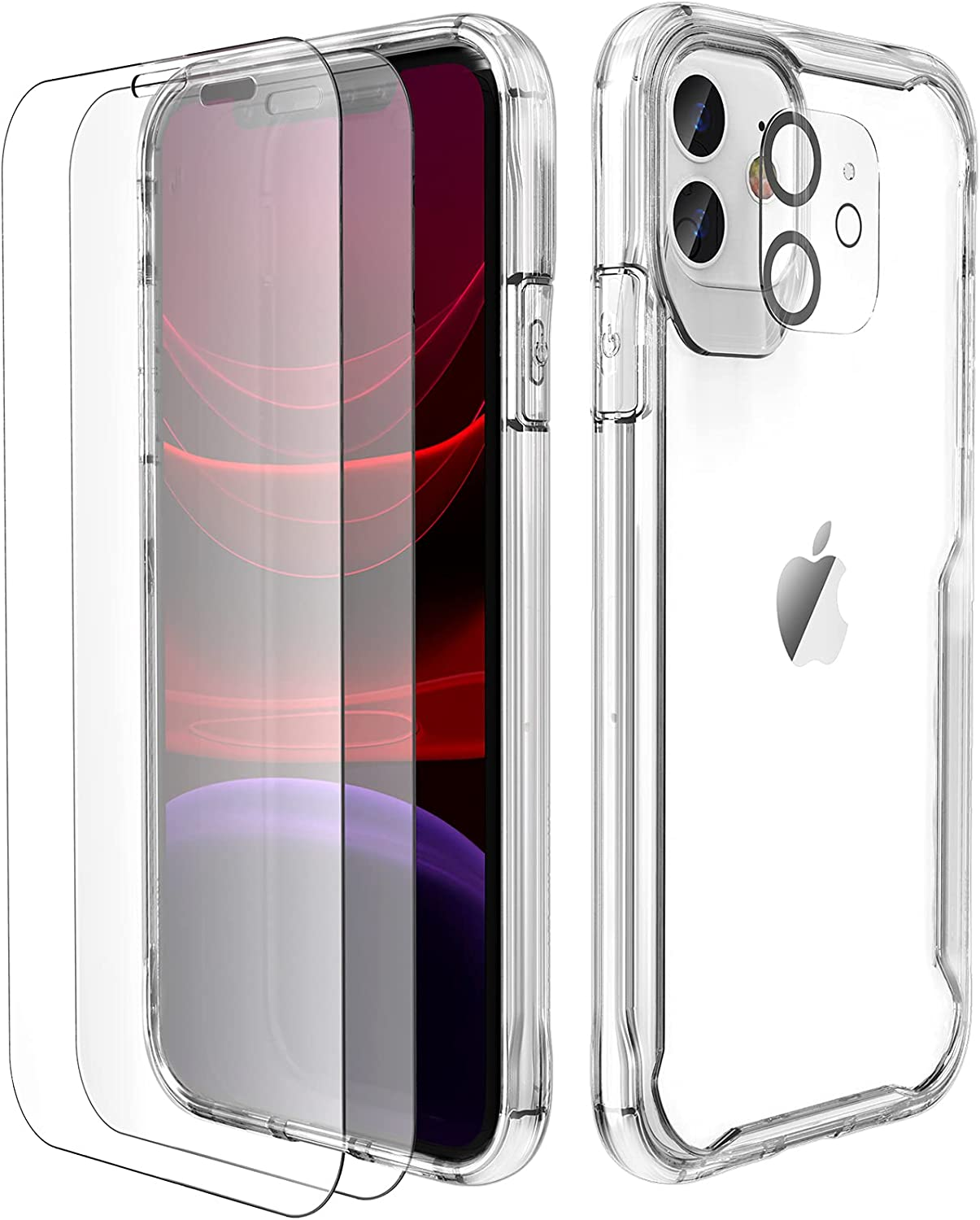 Oretech Designed for Iphone 11 Case with 2 X Screen Protector Tempered Glass&1 Camera Lens Protector Shockproof Protective for Iphone 11 Transparent Case Cover, Clear image number 7