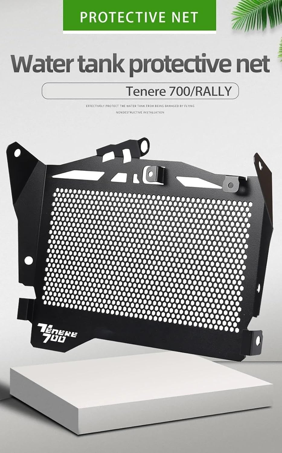VEAEKNCFCB for Y&Amaha for Tenere 700 Tenere700 Rally T7 2019-2023 Motorcycle Accessories Radiator Grille Guard Protector Cover Motorcycle Radiator Guard Engine image number 2