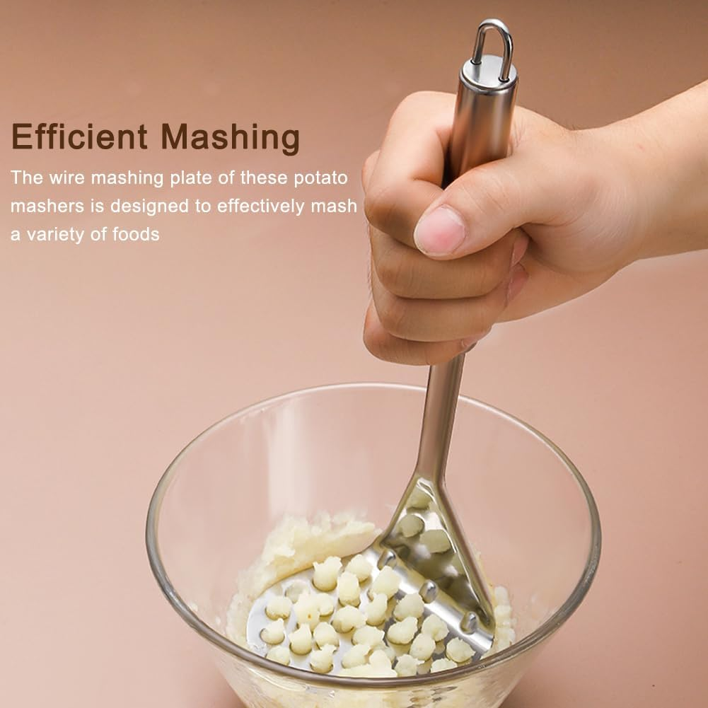 2Pcs Kitchen Tool Avocado Potato Masher Wire Type Firm Vegetables Heavy Duty