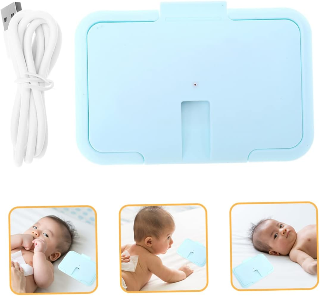 2Pcs Wipes Warmer Portable Travel Wet Tissue Heater Warmer Newborn Items Wet Wipe Heater Fan Shower Tissue image number 1
