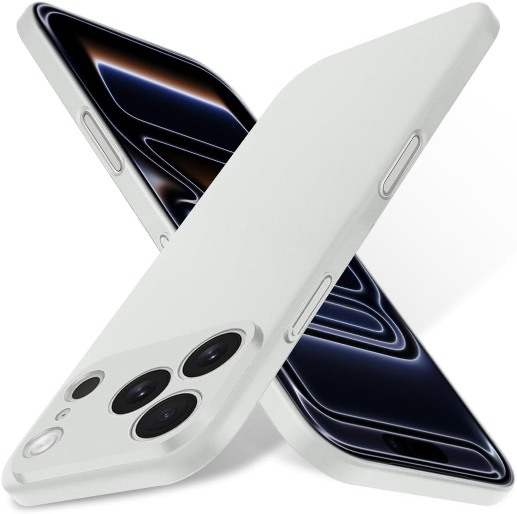 Bastmei for Iphone Air Case, Minimalist Phone Cases Extremely Light Ultra-Light Super Slim Thin Camera Protection Hard PC Cover for Iphone 17 Air 6.55" 2025 (Ash-Colored)