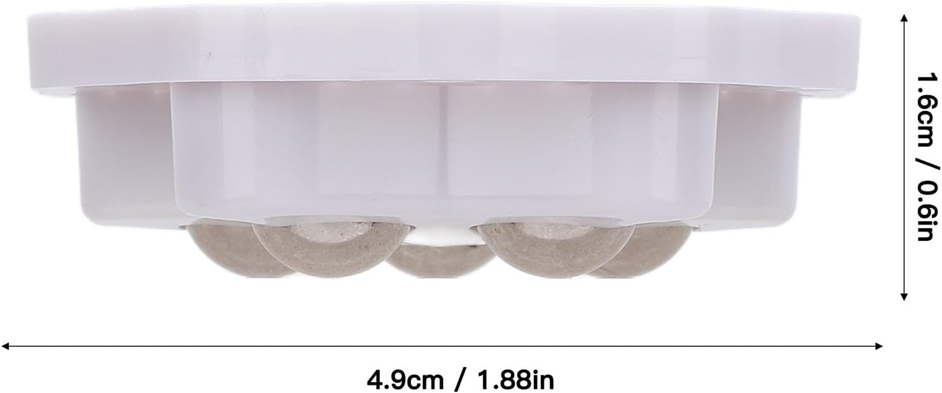 12PCS Self Adhesive Caster Wheels, 360&deg; Swivel Appliance Rollers Appliance Sliders for Kitchen Appliances, Mini Universal Wheel Roller Casters for Storage Box, Small Furniture image number 3