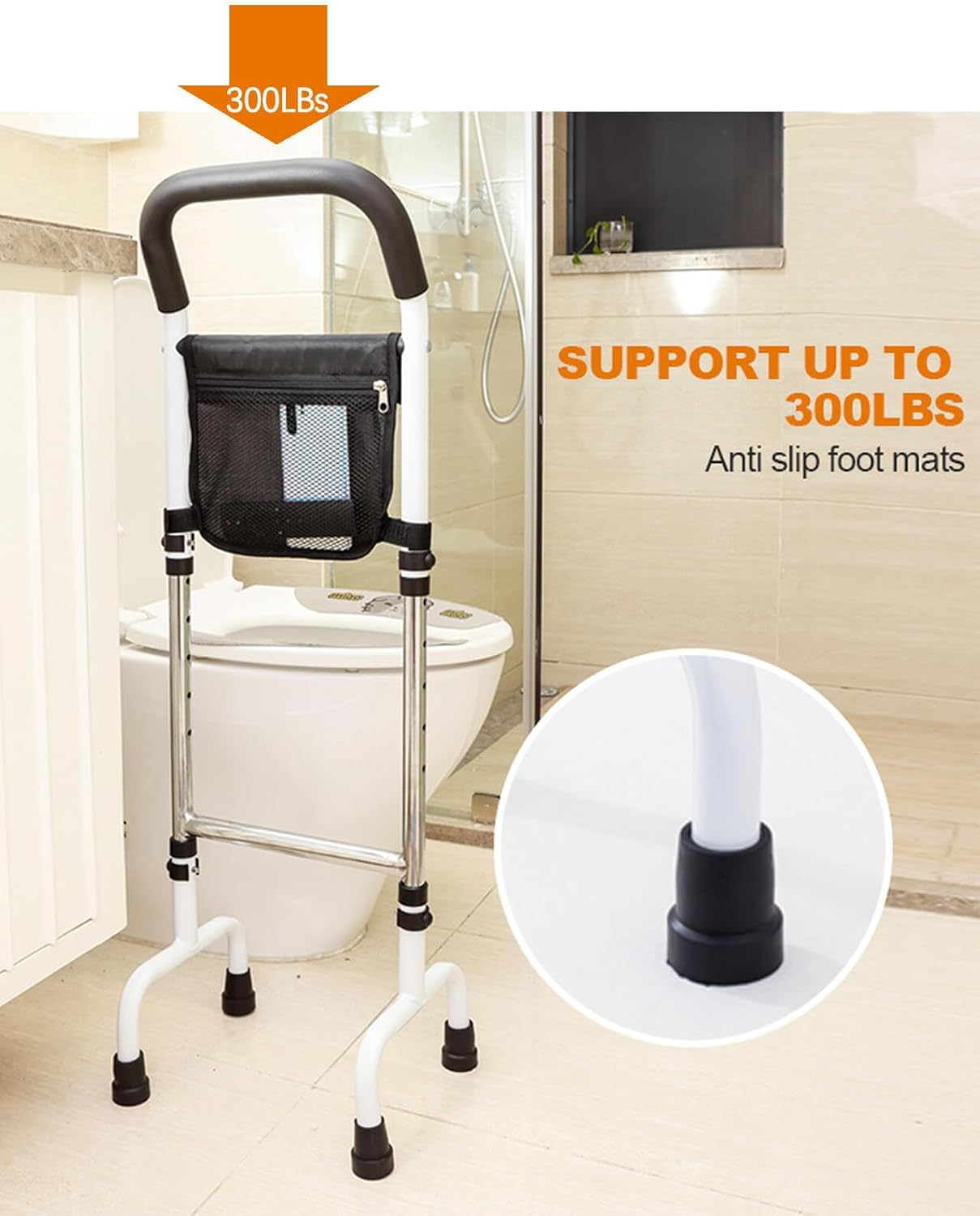 Standing Aid for Seniors Patients, Assistance Handle for Pregnant with Limited Mobility, Standing Aid Rail for Walking, up and down the Stairs, Stand Assist Rail for Couch Chair Bedside Toilet image number 2