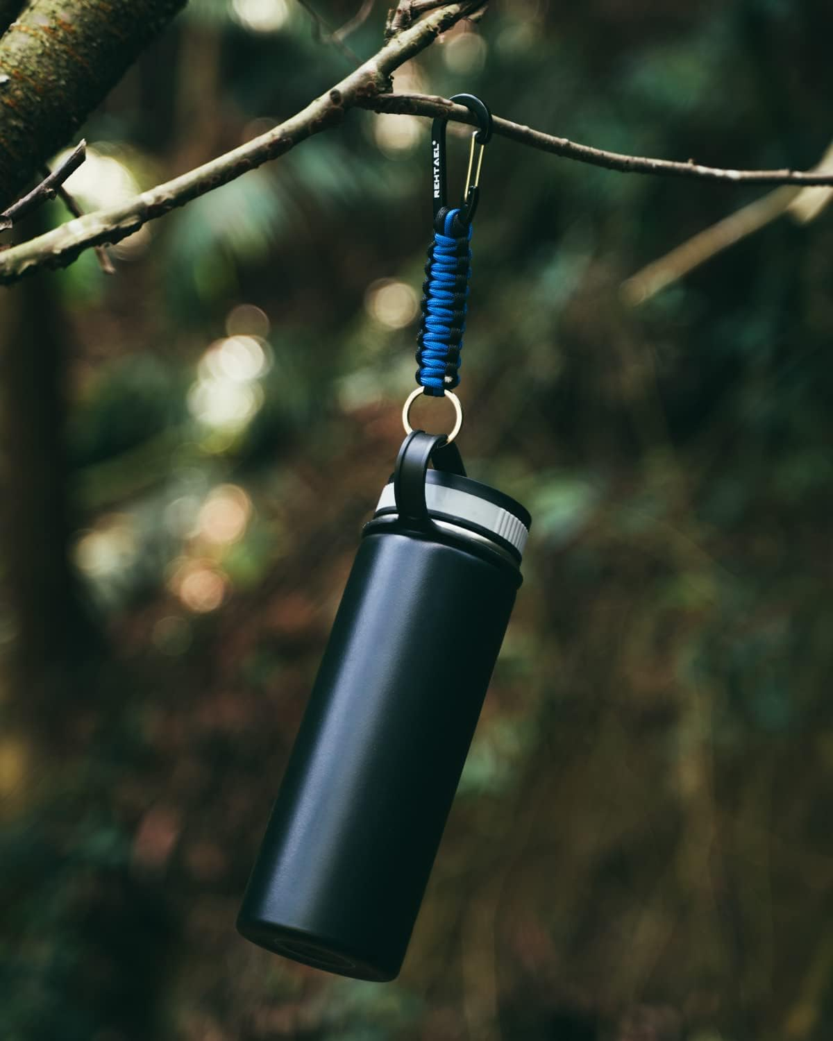 REHTAEL Paracord Keychain Carabiner for Men/Women, Military Braided Key Chain with Clip, Heavy Duty Key Lanyard for Backpack