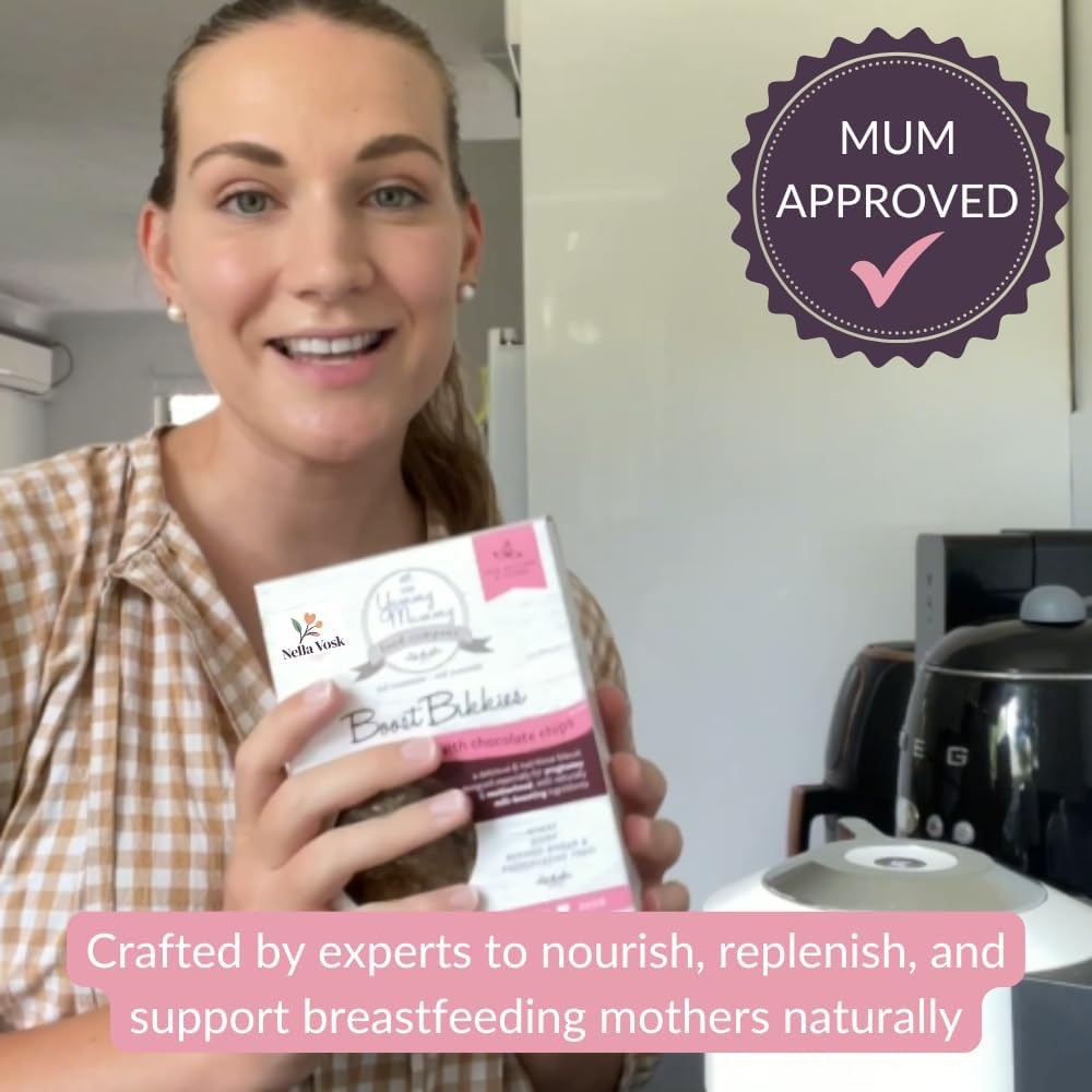Nella Vosk Lactation Cookies &ndash; Vegan Breastfeeding Snacks for Lactation Support &ndash; Nourishing Biscuits for Breastfeeding Mums &ndash; Thoughtfully Crafted for Sensitive Tummies and Modern Family Wellness (Fennel & Fenugreek) image number 2