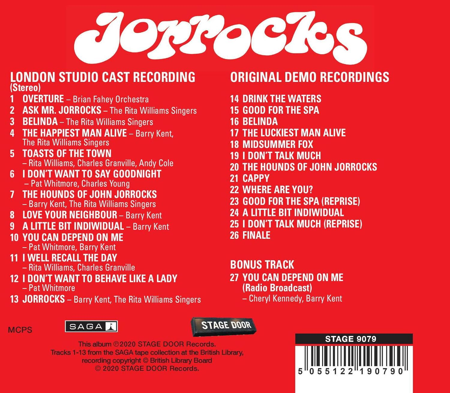 Jorrocks: London Studio Cast Recording