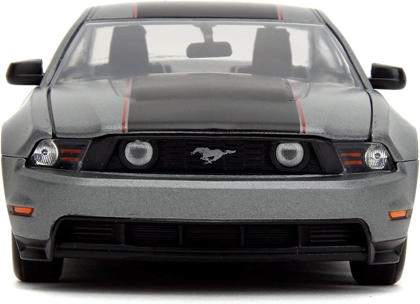 Big Time Muscle 1:24 2010 Ford Mustang GT Die-Cast Car, Toys for Kids and Adults(Charcoal Grey) image number 6