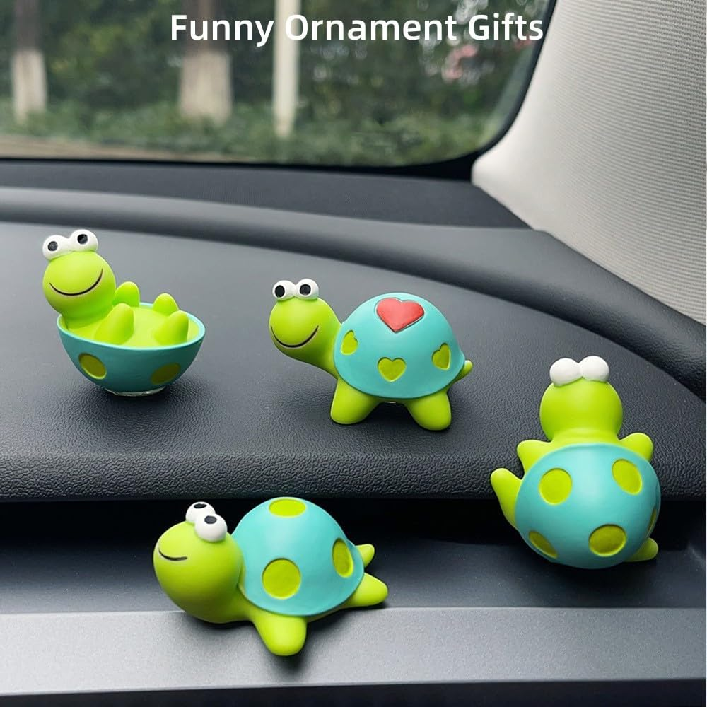 Car Rearview Mirror Accessories, Cute Turtle Dashboard Decor, Car Ornament, Car Accessories Aesthetic, Interior Decoration Accessories for Car Rearview Mirror and Dashboard, Funny Ornament Gifts image number 6