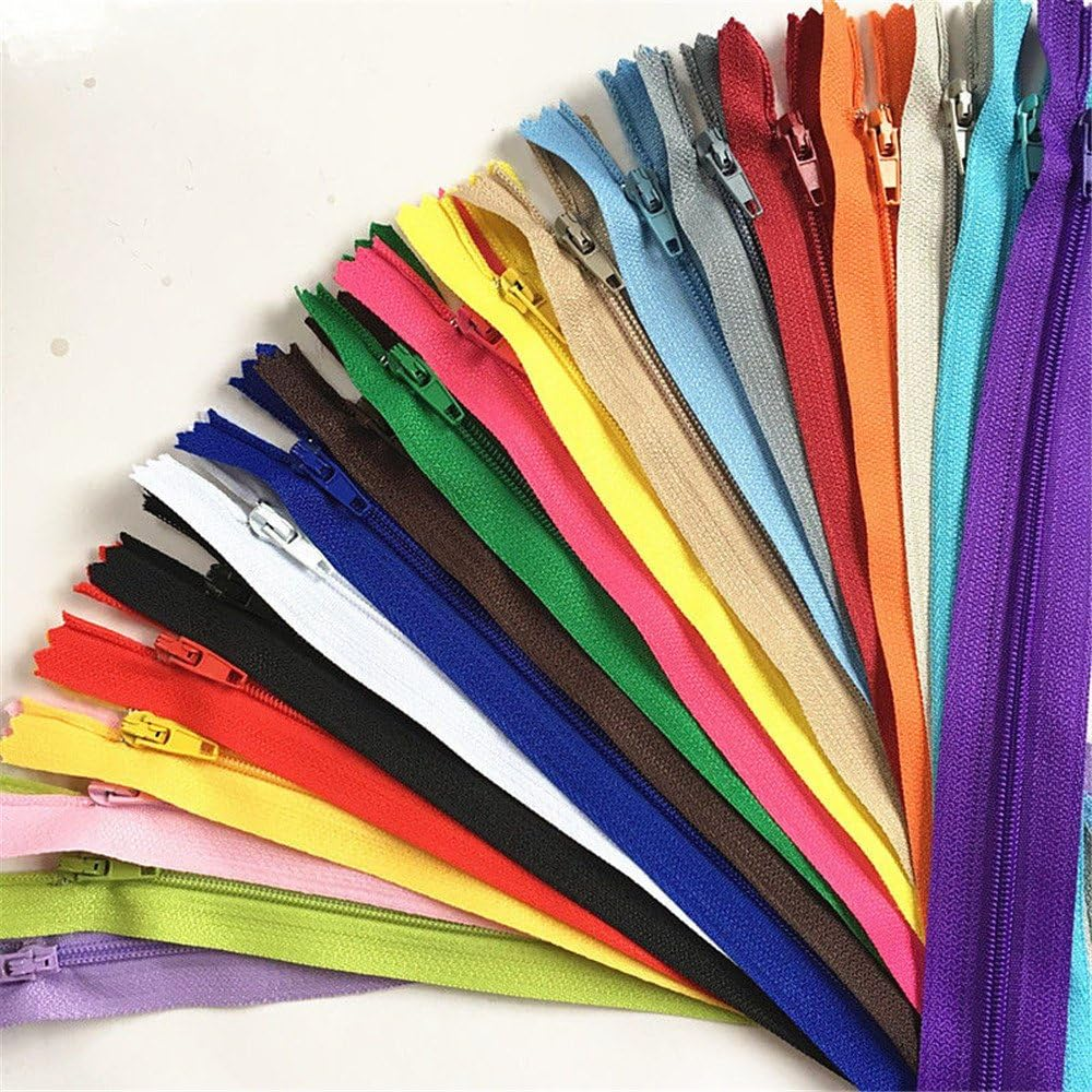 WKXFJJWZC 40Pcs Mix Nylon Coil Zippers Tailor Sewer Craft 14Inch 35Cm Crafter'S & FGDQRS ( 20/Colour) image number 1