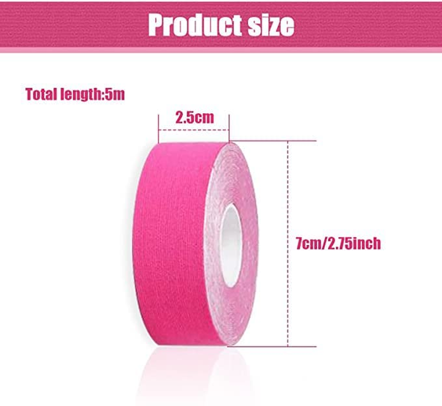 Anti-Wrinkle Myofascial Lift Tape, 1Roll Facial Myofascial Eye and Neck Toning Facial Face Lift Tape, Face Tightening and Lifting Patches for Women'S Skin, Pink image number 4