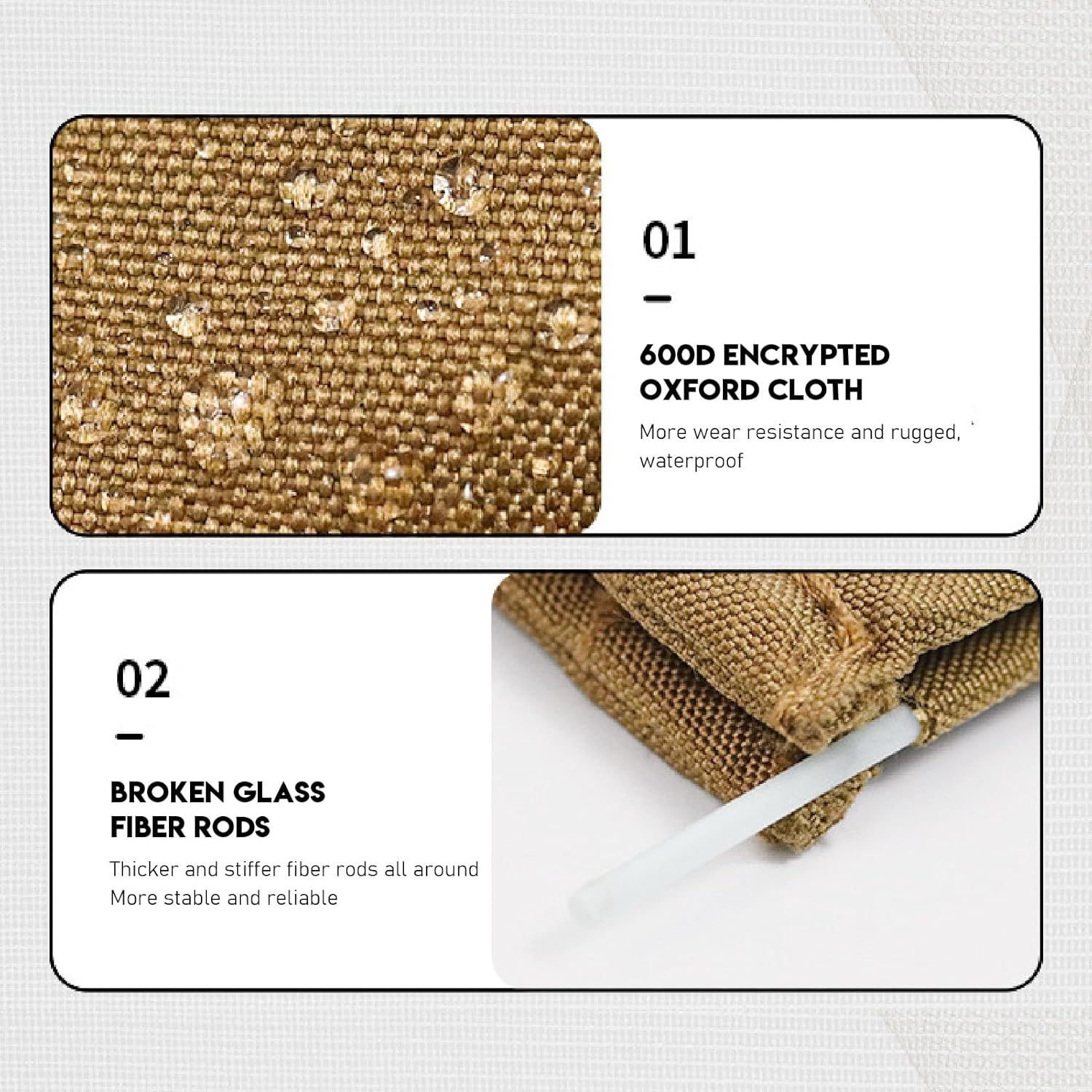 Arborist Throw Line Storage Cube, 33L Large Capacity Oxford Cloth Arborist Throw Bag, Foldable Rope Bag | Arborist Equipment | Lineman Climbing Gear for Picnic Camping BBQ (Khaki) image number 4