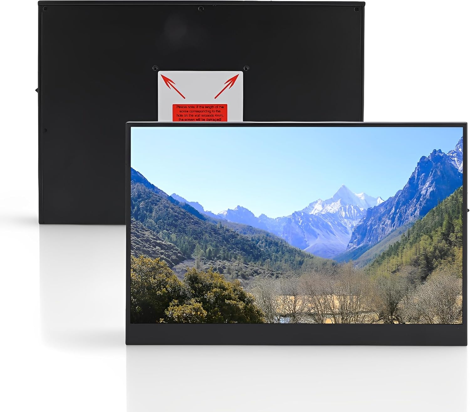 Portable Monitor 12 Inch FHD 1920X1200 Display with USB C & HDMI Ports, 185PPI IPS Screen Portable Second Monitor for Winds, OS X, Android, Switch image number 3