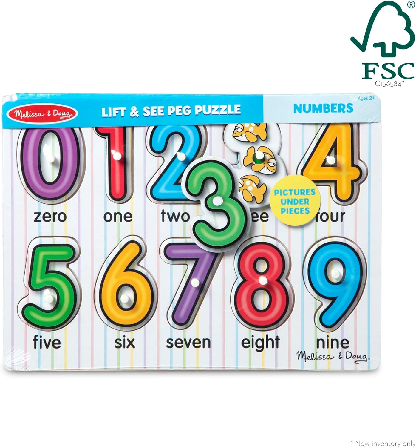 Melissa & Doug - Numbers Peg Puzzle image number 3