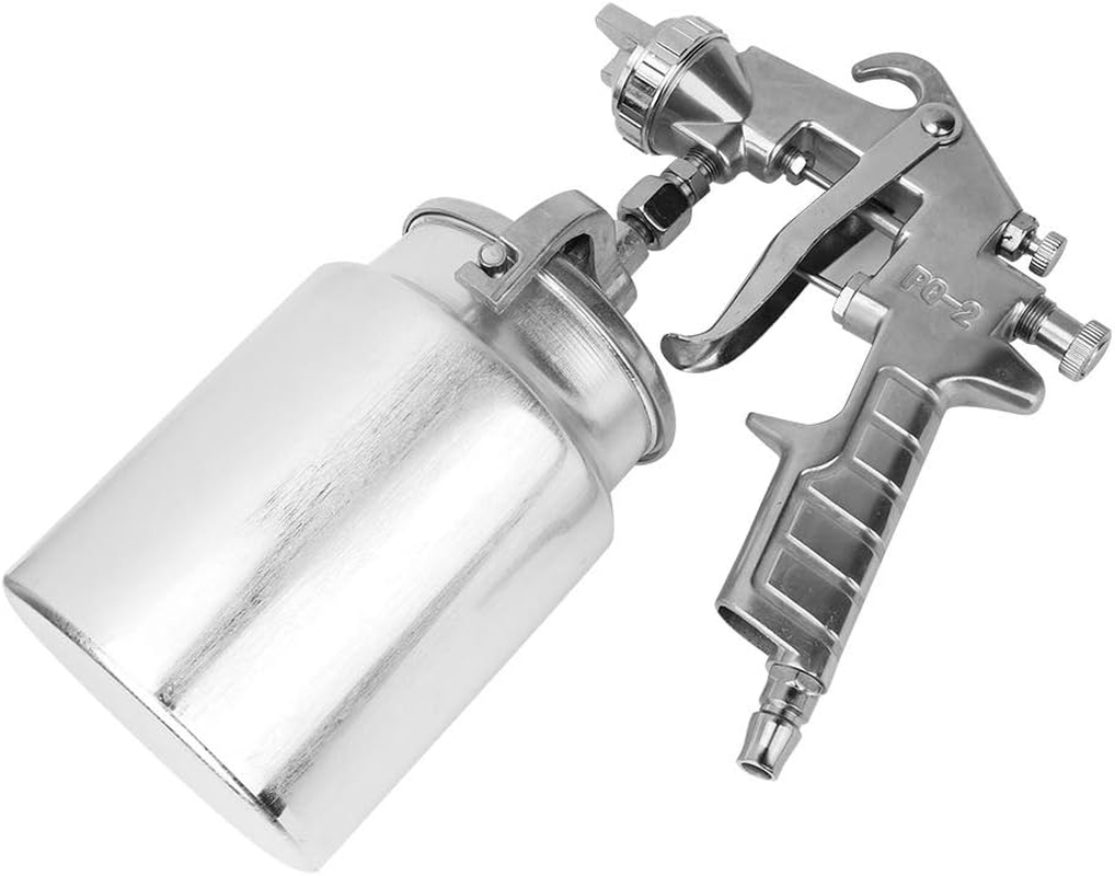 Spray Gun, Pneumatic Paint Spray Gun Hand Held Paint Spraying Sprayer with 2.0Mm Nozzle Suction Type, 1000Cc Capacity, for Auto Paint, Primer, Clear/Top Coat & Touch-Up, Furniture image number 3