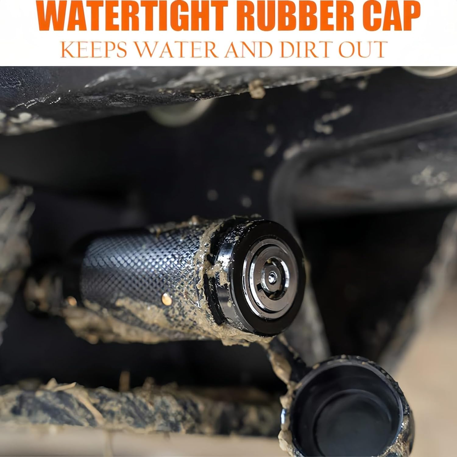 Trailer Hitch Receiver Pin Lock 5/8 Inch, Solid Steel Anti-Theft Hitch Lock for 2" & 2.5" Receivers, Universal Fit, Push to Lock, No Rattle image number 5