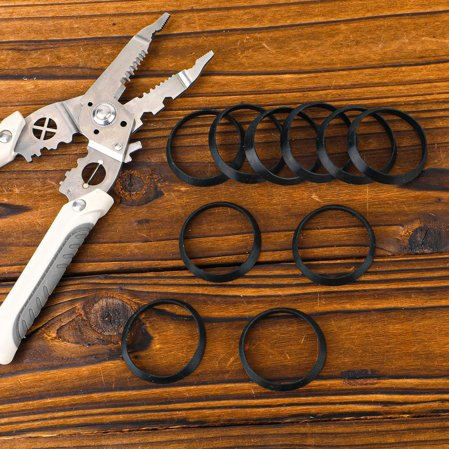 12Pcs Silicone Sealing Washer for Taper Gasket, Good Sealing Washer for Drain Hose for 1 1/2 Inch Drain Hose for Sealing Sink Drains image number 1