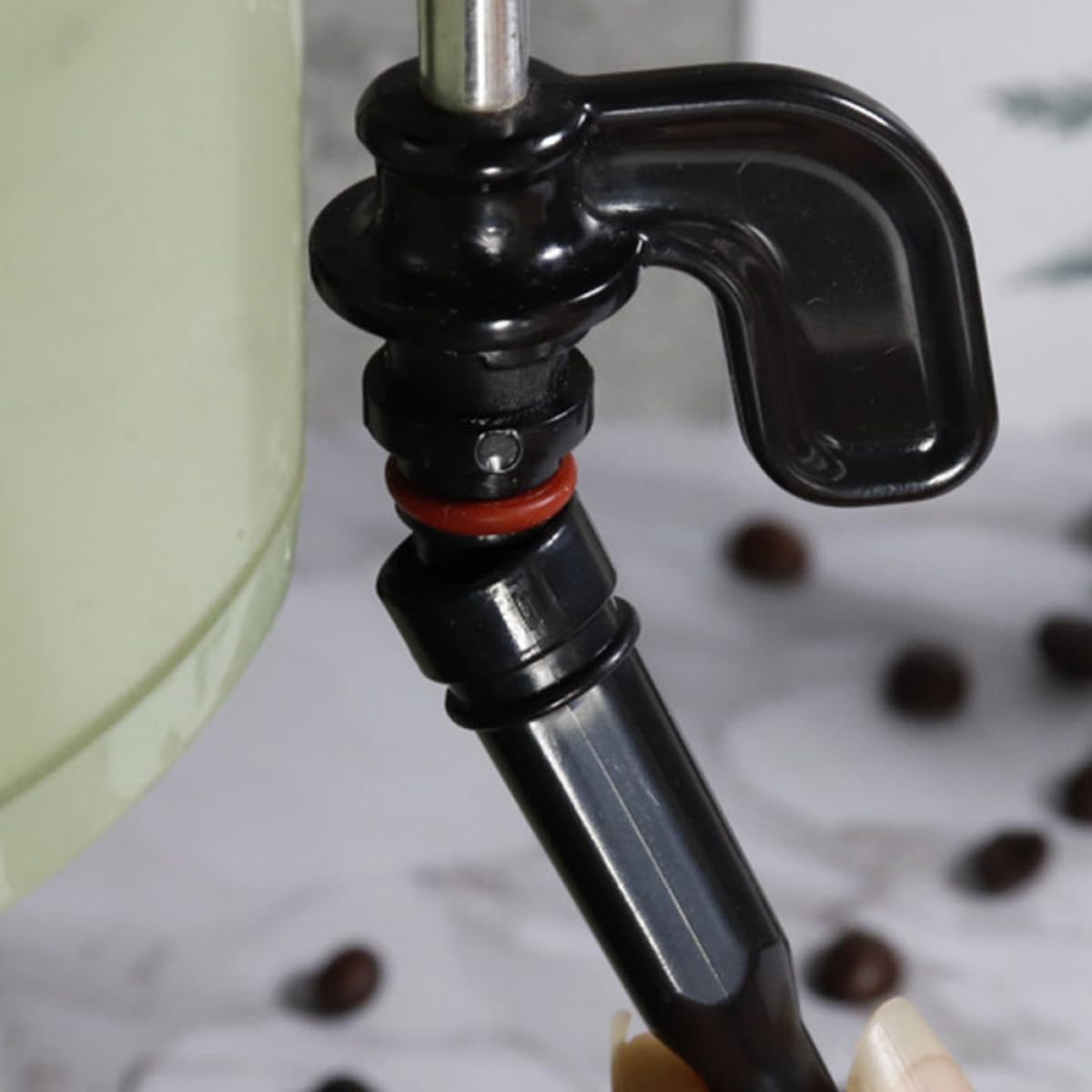 GOOHOCHY Coffee Machine Steam Nozzle for Milk Frother Plastic Steam Spout Easy to Install for Home Kitchen Cafe Milk Tea Shop Use Compatible with Delonghi Outer Tube image number 5