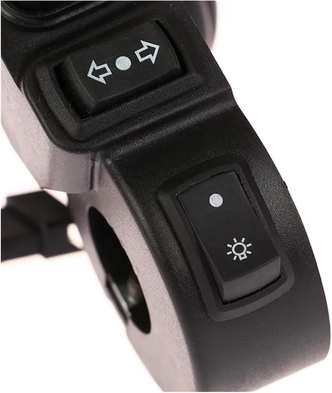 Motorcycle Handlebar Switch for 22Mm Dia Handlebars Motorbike 3 In1 Motorcycle Switch Electric Bike Scooter Turn Signal Handlebar Controller Switch image number 5