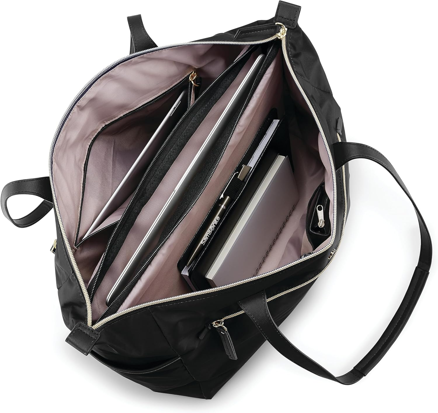 Samsonite Womens Women'S Mobile Solution Deluxe Carryall, Black, One Size, Women'S Mobile Solution Deluxe Carryall image number 5