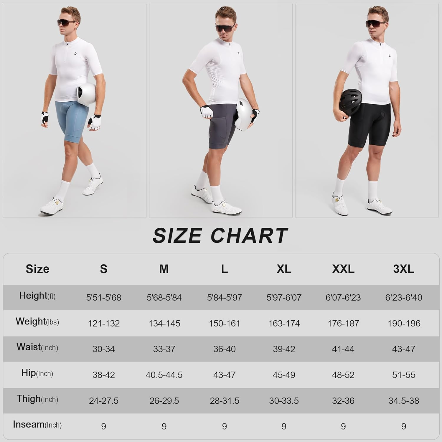 Bike Shorts Men 4D Padded Zipper Pockets Cycling Spin Biker Shorts Mountain Biking Bicycle image number 1