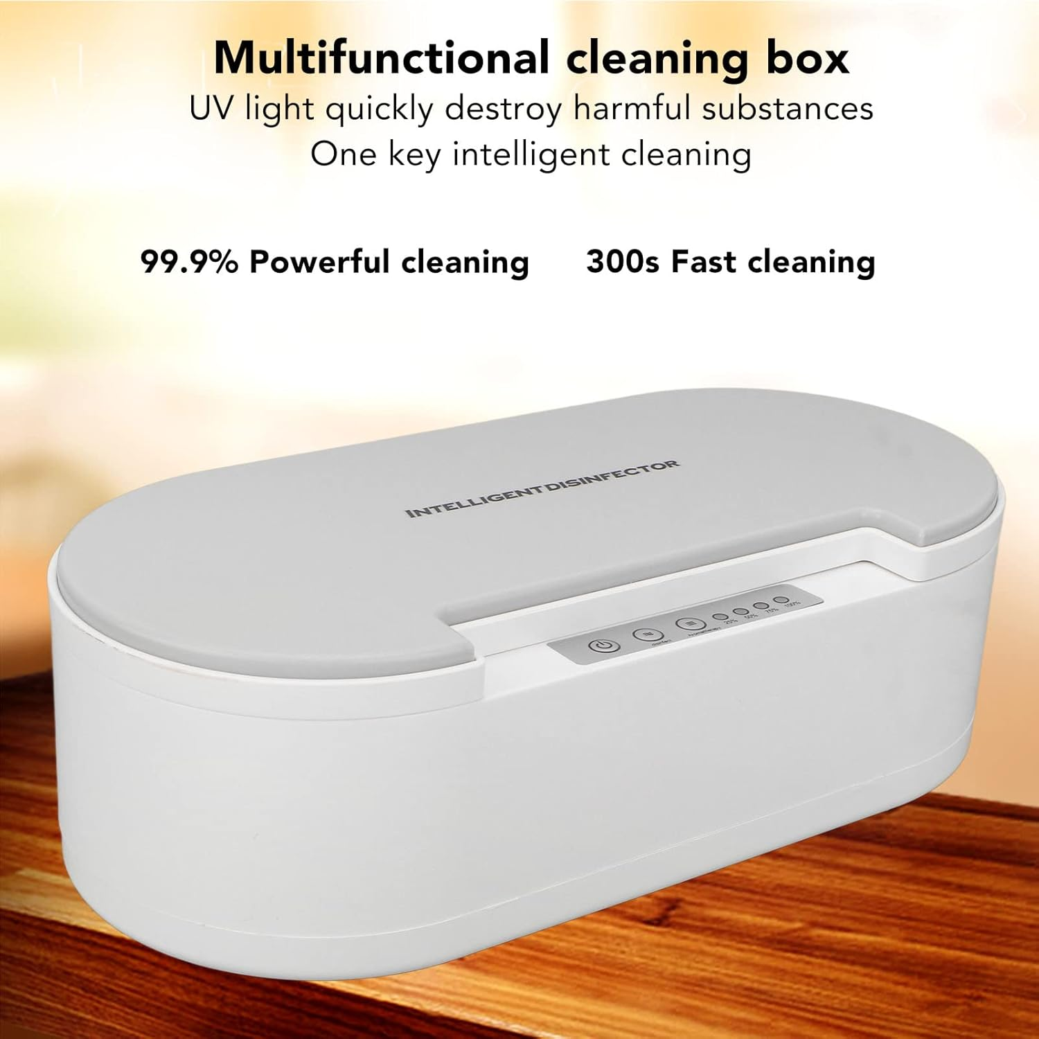 U V Cleaning Box, Nail Tool Disinfection Box with Aromatherapy, 360 Degree Fast Clean, Voice Broadcast, Phone U V for Toothbrush Glasses Nail Tools Keys image number 5