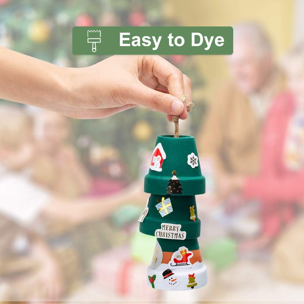 32Pcs Small Mini 2" Terracotta Pot Clay Ceramic Pottery Planter, Cactus Flower Nursery Terra Cotta Pots, with Drainage Hole, for Indoor/Outdoor Succulent Plants, Crafts, Wedding Favor image number 5