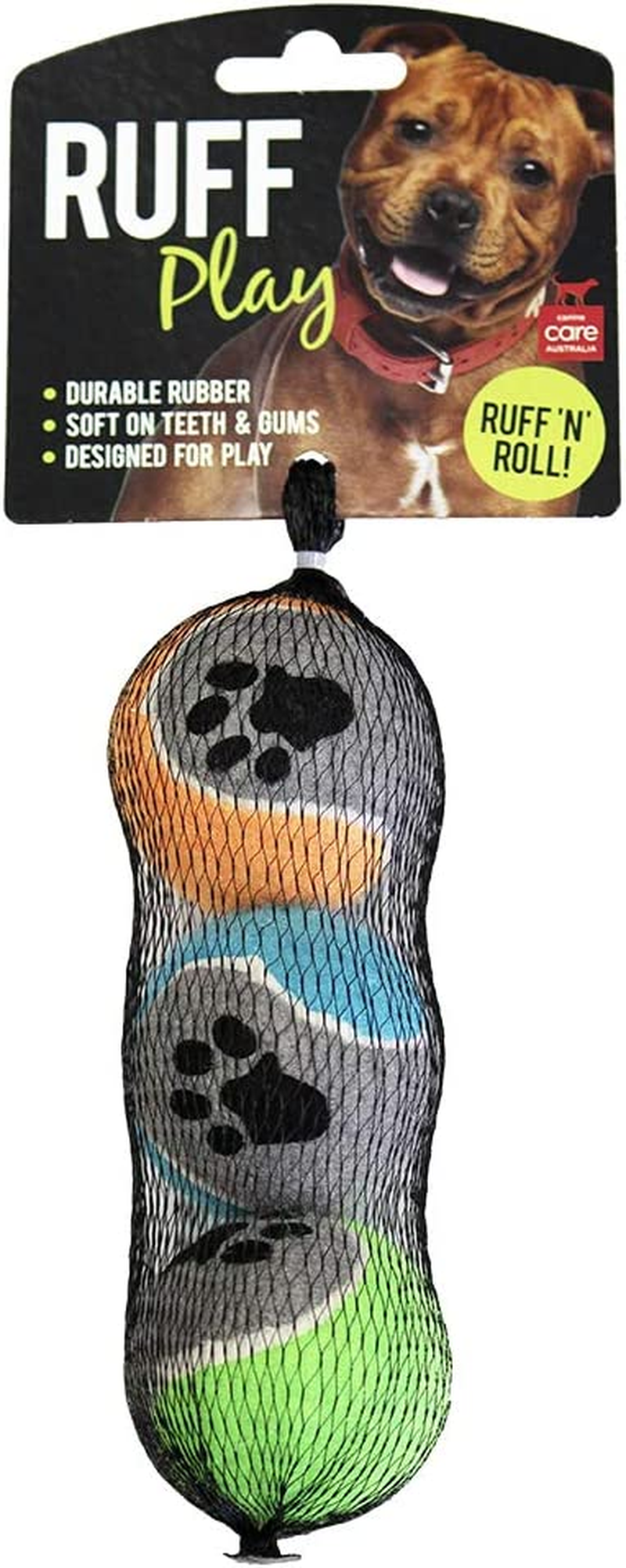 Tennis Balls, Dog Toy, 5CM, 3PACK - Dog Teething Toy, Durable Chew Balls, Non-Toxic, Aids Dogs Dental Health