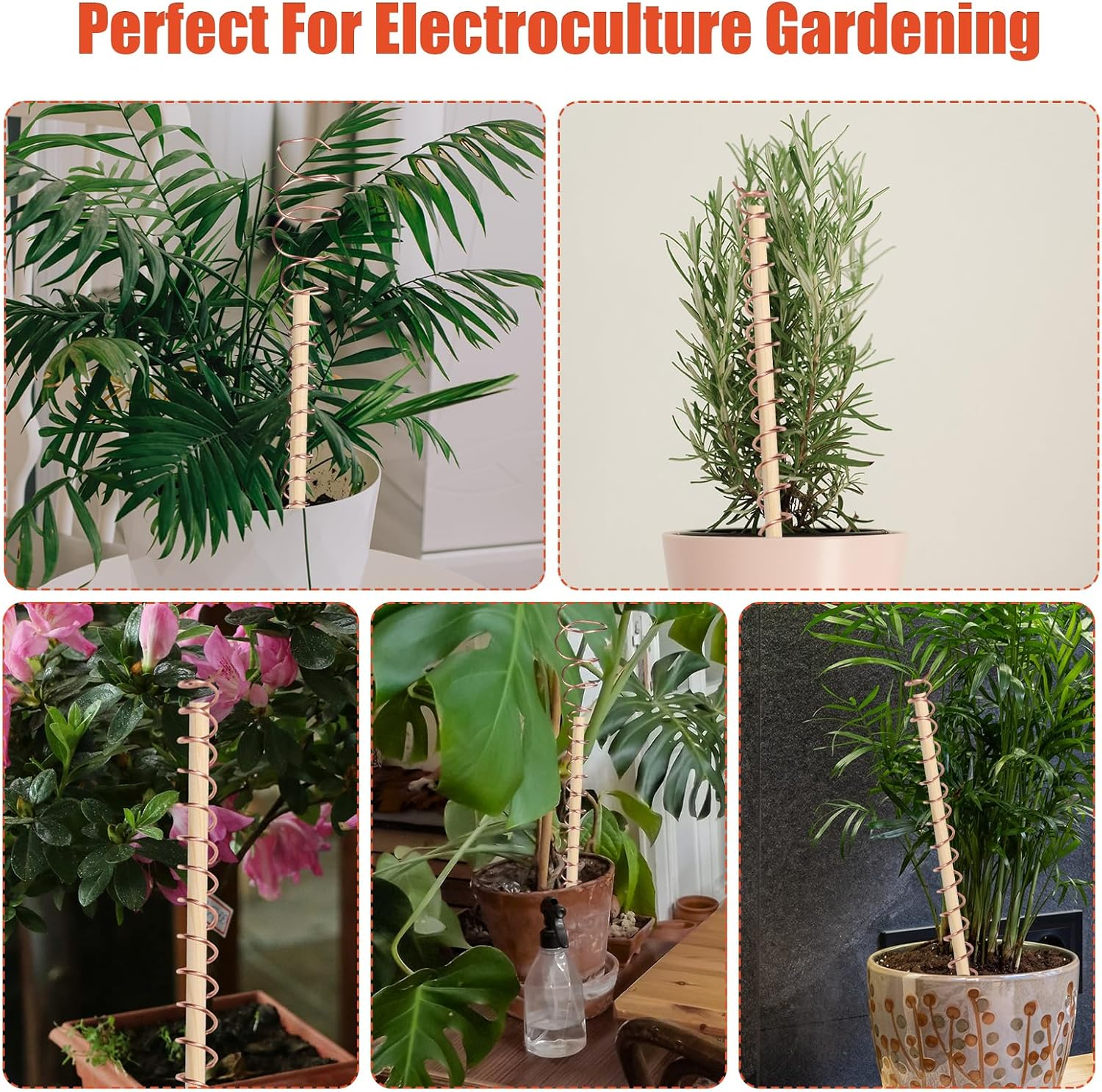 32 Feet Electroculture Gardening Antenna, Pure Copper Wire Gardening Coil Bare Wire 16 Gauge 99.9% Soft Copper Wire Stakes for Gardening, Growing Plants and Vegetables, Jewelry Making and Art Crafts image number 5