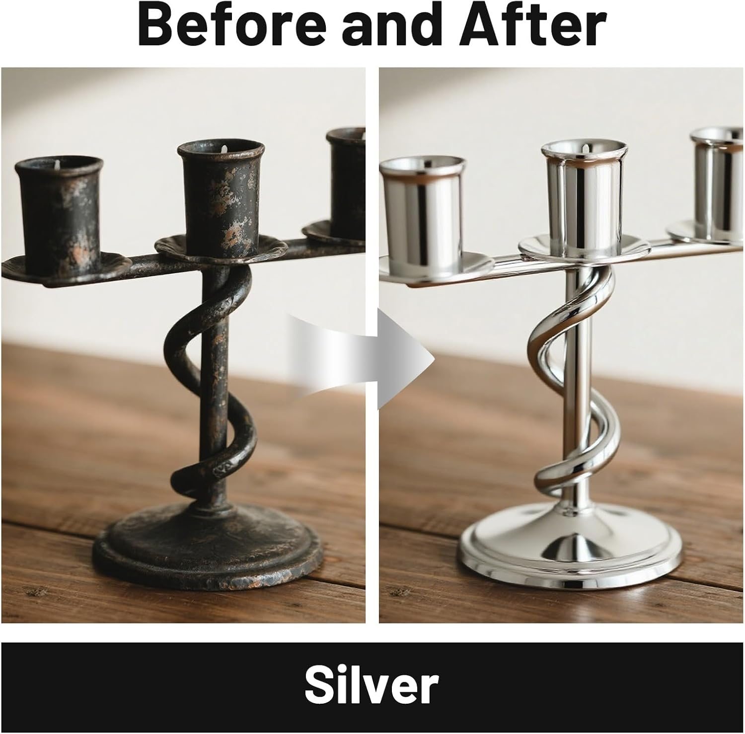 SENVEN Liquid Silver Leaf Paint High Gloss Multi Surface Rich Silver Paint for Metal, Wood, Plastic, Canvas, Appliance, Furniture Scratch Repair & Art Handcrafts 30Ml/1.5Oz Fast Drying Acrylic image number 3